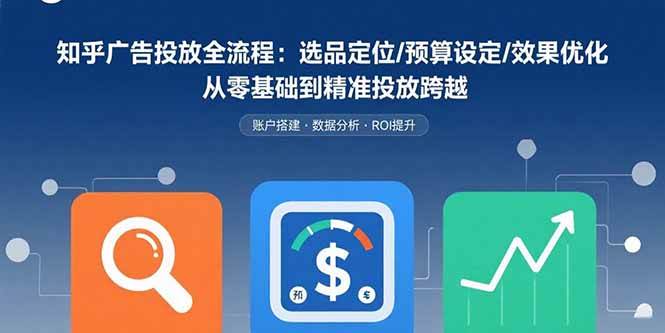 (8.23)知乎广告投放全流程：选品定位/预算设定/效果优化 从零基础到精准投放跨越